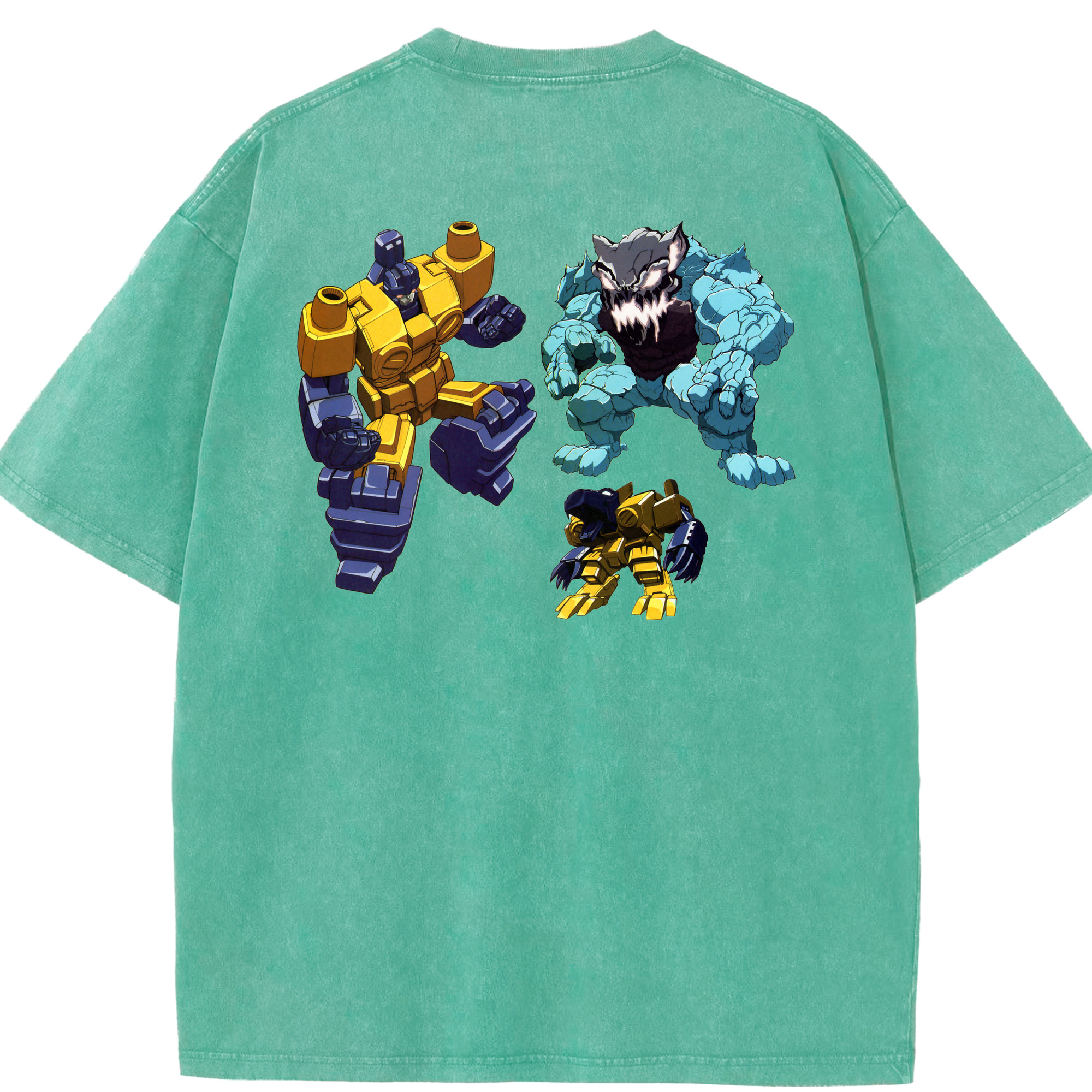 （画像用）  綿100% ヴィンテージ風 半袖Tシャツ（背面プリント）